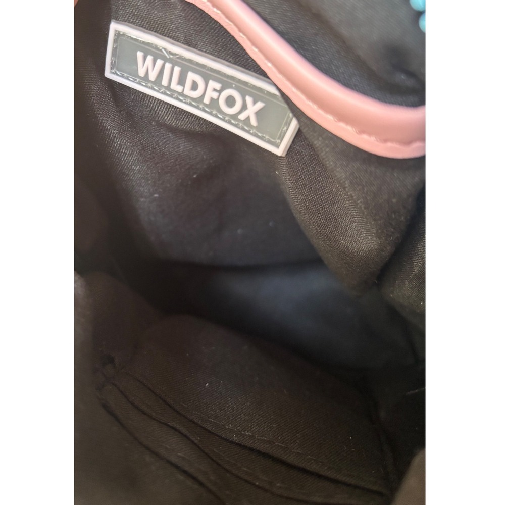 Wildfox Logo Strap Sling Bag Blue Quilted Crossbody Backpack NWT W441-234-002SC - Picture 4 of 5